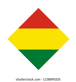 vector illustration of Bolivia flag