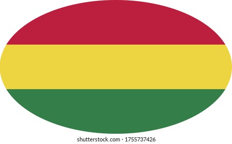 vector illustration of Bolivia flag