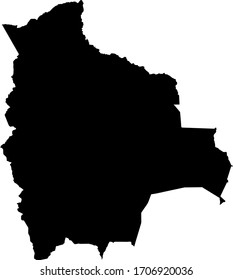 vector illustration of Bolivia map
