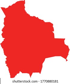 mapa de ilustraciones vectoriales de Bolivia