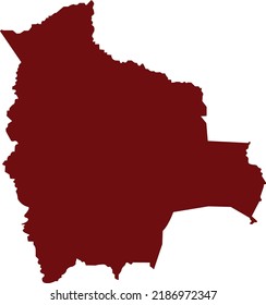 Vector illustration of Bolivia map