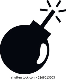 Ilustración vectorial de un icono de bomba