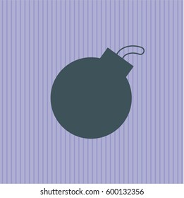 Icono vectorial del vector de la bomba
