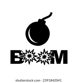 vector illustration of Bomb icon, Flat design style, bomb icon, Eps10. bomb icons graphic design vector symbols