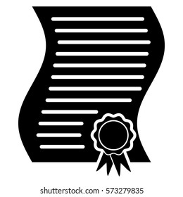Vektorgrafik des Bonafide-Zertifikatszeichens auf Schwarz
