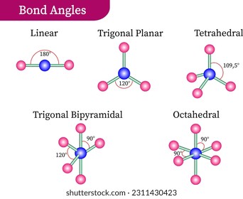 Vector illustration of Bond Angles