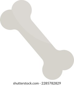 Ilustración vectorial de un hueso. Juguete de perro con forma de hueso. Femur.