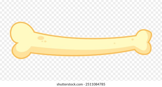 Vector illustration of bone on transparent background