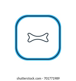 Vector Illustration Of Bone Outline. Beautiful Health Element Also Can Be Used As Osseous  Element.
