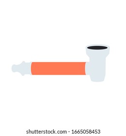 Ilustración vectorial de un bong. Dispositivo para fumar marihuana.