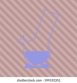 Vector illustration of Bong Of Marijuana icon
