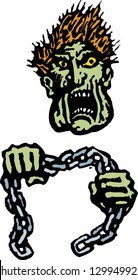 Vector illustration of Boogie man