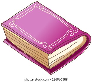 A vector illustration of a book