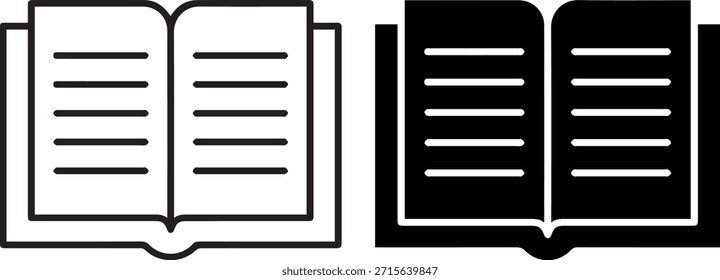 Ilustración vectorial de un libro abstracto, Formas geométricas, minimalista, moderno, limpio, simétrico, Diseño gráfico
