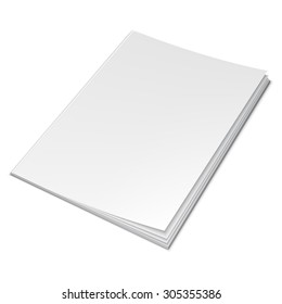 Vector illustration of book with empty blank cover