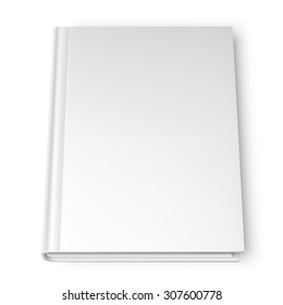 Vector illustration of book with empty blank cover