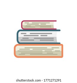 vector illustration book flat design line icon