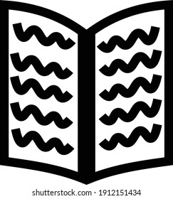 ilustración vectorial del icono del libro
