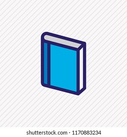 Vector illustration of book icon colored line. Beautiful read element also can be used as information icon element.