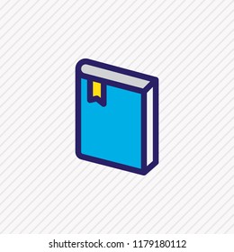 Vector illustration of book icon colored line. Beautiful read element also can be used as book icon element.
