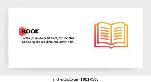 VECTOR ILLUSTRATION OF BOOK ICON CONCEPT