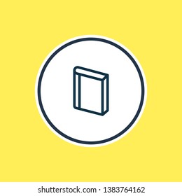 Vector illustration of book icon line. Beautiful read element also can be used as information icon element.