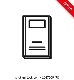 Vector illustration of book icon line symbol. eps10