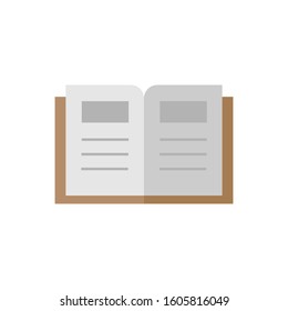 vector illustration book icon logo flat design