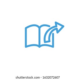 Vector illustration, Book icon template.  