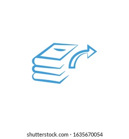 Vector illustration, book icon template.  