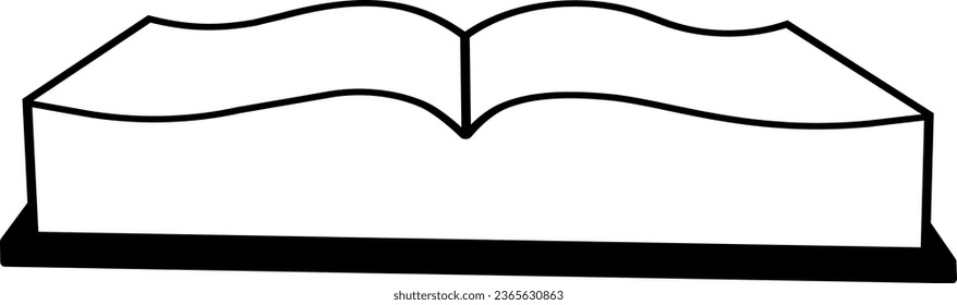 vector illustration of a book on a transparent background