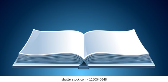 vector illustration of book open literature letters text