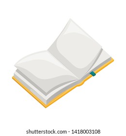 Vector illustration of book  and open sign. Collection of book  and content  stock vector illustration.