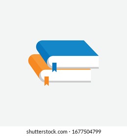 vector illustration of book. perfect for logo or icon education, publishing or magazine industry. simple flat color style