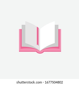 vector illustration of book. perfect for logo or icon education, publishing or magazine industry. simple flat color style