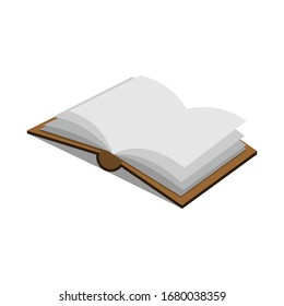 vector illustration of book. perfect for logo or icon education, publishing or magazine industry. simple flat color style