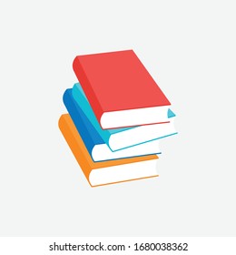 ilustración vectorial del libro. perfecto para la formación de logotipos o iconos, la industria editorial o la industria de revistas. estilo sencillo y plano
