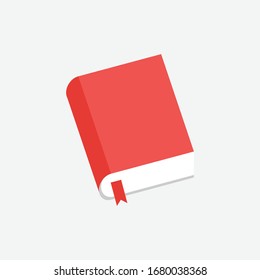 vector illustration of book. perfect for logo or icon education, publishing or magazine industry. simple flat color style