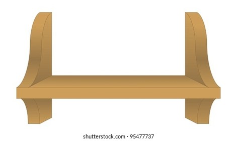 Vector illustration of a book shelf