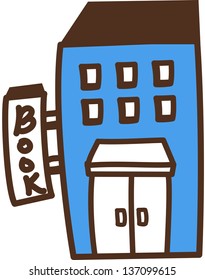 Vector illustration of a book store