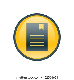 Vector illustration of bookmark icon