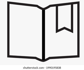 Ilustración vectorial del icono de marcador aislado en segundo plano