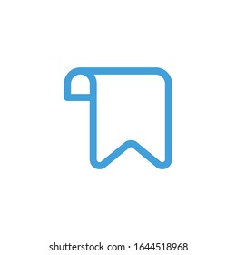 Icono de ilustración vectorial, marcador. Plantilla de diseño de línea
