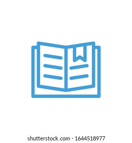 Vector illustration, bookmark icon. Line design template