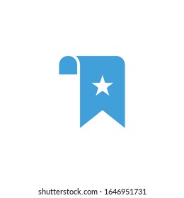 
Vector illustration, bookmark icon template. 
