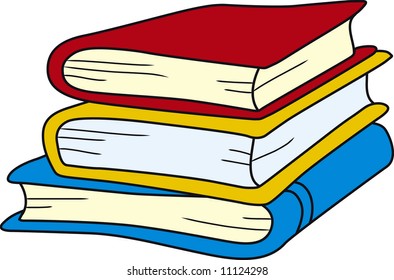 Vector illustration of books