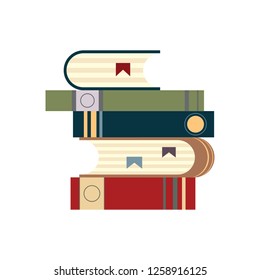 Vector illustration with books