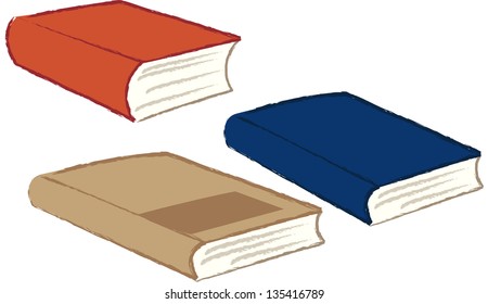 Vector illustration of books