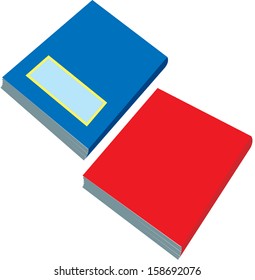 Vector illustration of books