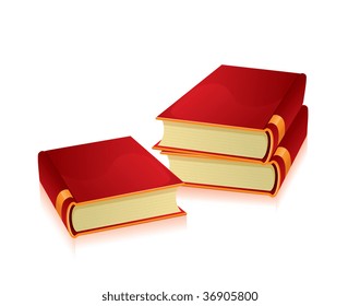 Vector illustration of books